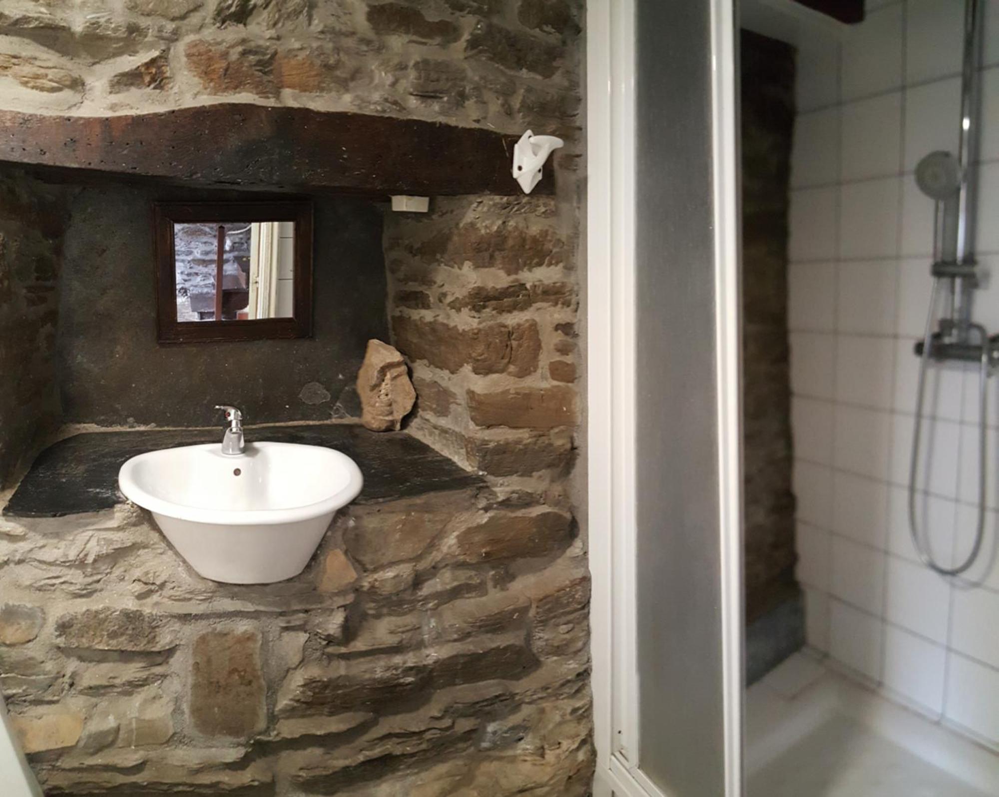 Pension Albergue A Pedra Sarria Bagian luar foto